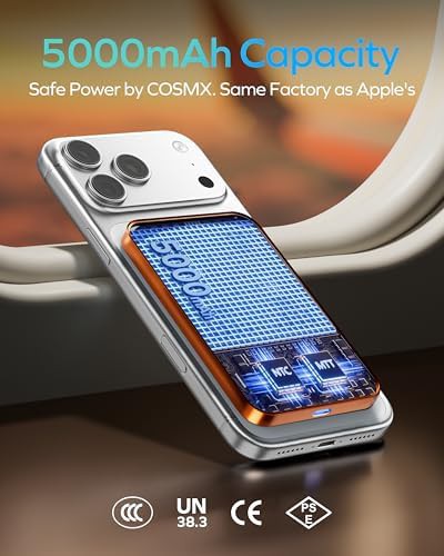 Cosmic orange slim magnetic wireless charger — photo 4