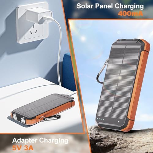 Wireless solar bank with built-in cables — photo 4