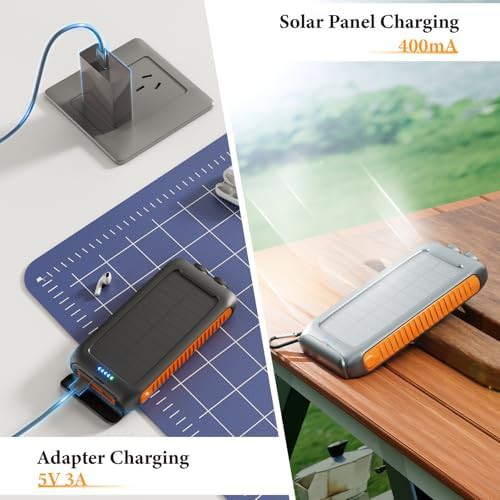 Portable solar phone charger with three ports — photo 3
