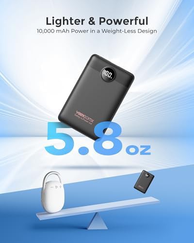 Ultra slim black portable charger 10000mAh — photo 4