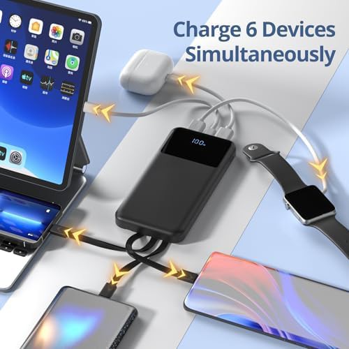 Slim travel battery with built in cables — photo 3