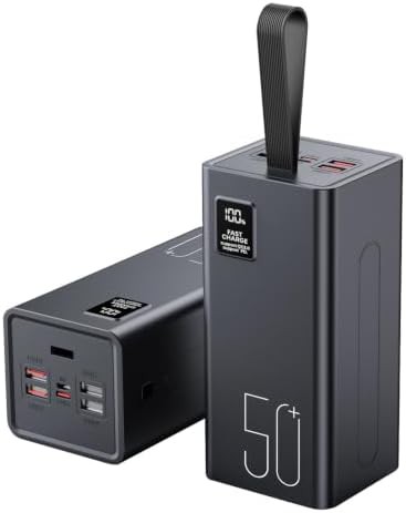 Fast charging 50000mAh power bank with LED