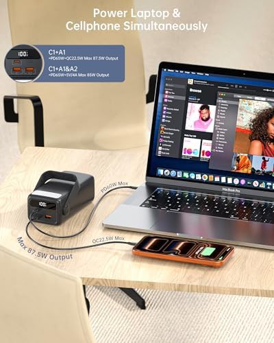 High capacity 65W laptop portable charger — photo 4