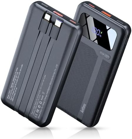 Slim travel charger with LED display