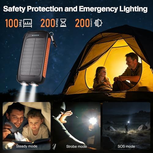 Rugged slim solar power bank 20,000 mAh — photo 4