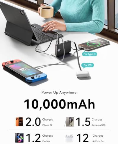 Travel power bank with wall plug — photo 5