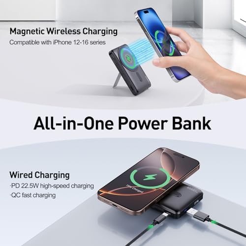 Magnetic wireless fast charger 10000mAh — photo 3