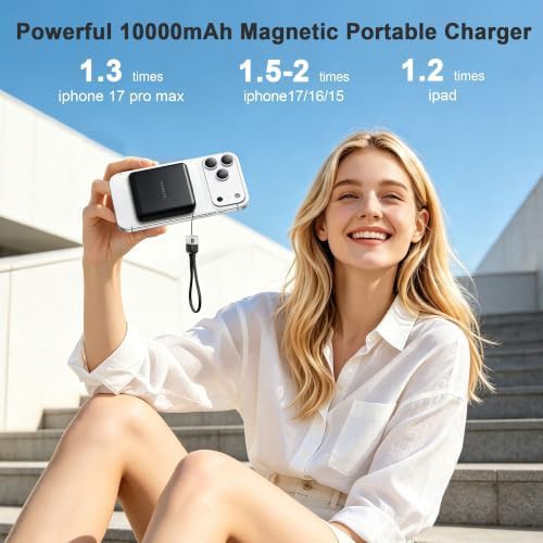 Magnetic fast charger with built-in cables — photo 4