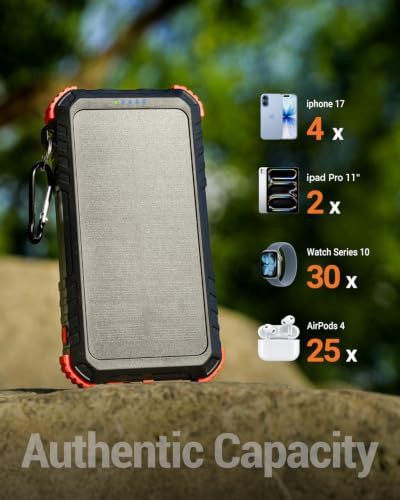 Solar battery pack with built-in cables — photo 4