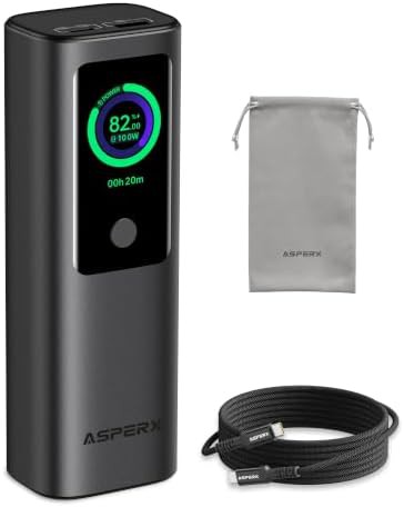 Aluminum 165W laptop power bank with display