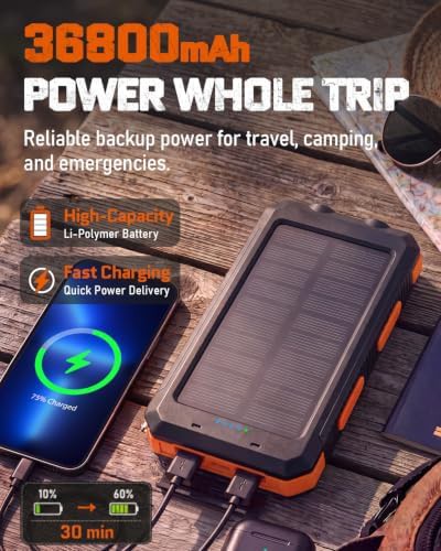 Solar power bank with fast charging — photo 2