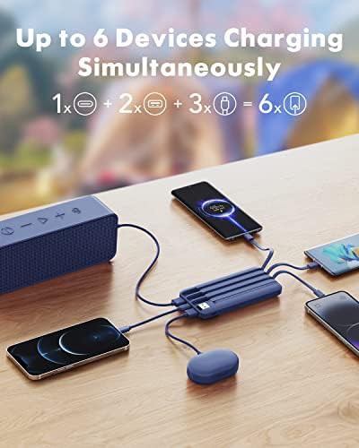 Slim ten thousand mah four cable charger — photo 3