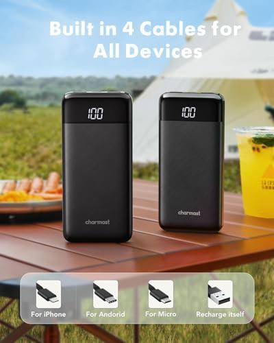 Slim portable power with reinforced cables — photo 3