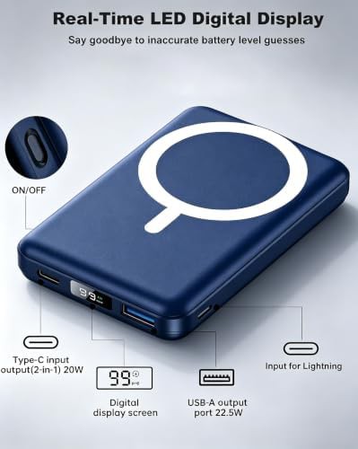 High capacity 10000mAh magnetic battery — photo 4