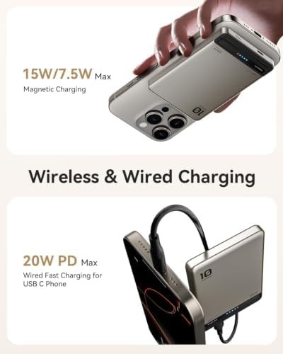 Ultra slim magnetic wireless portable charger — photo 4