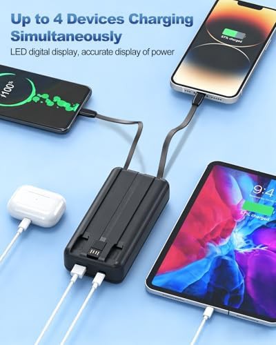 High capacity charger with built-in cables — photo 5