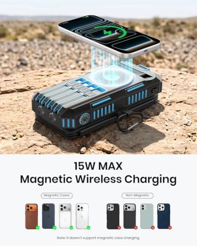 Magnetic Solar Charger with Crank — photo 4