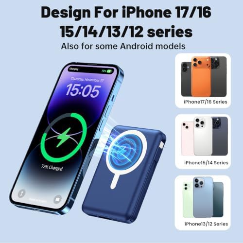 Dual USB-C magnetic wireless power bank — photo 5