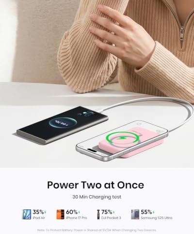 Magnetic ultra slim wireless portable charger — photo 4