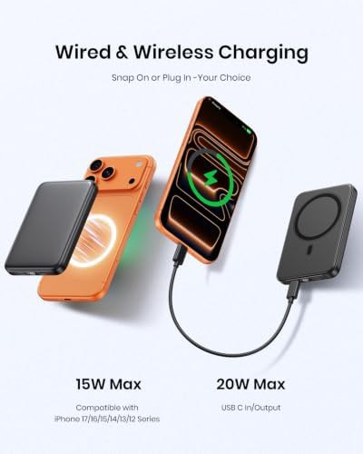 Magnetic slim power bank with USB-C cable — photo 3