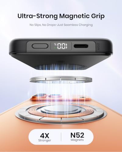 Magnetic slim power bank with USB-C cable — photo 4