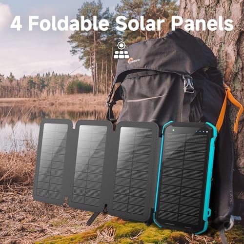 Solar power bank with foldable panels — photo 3