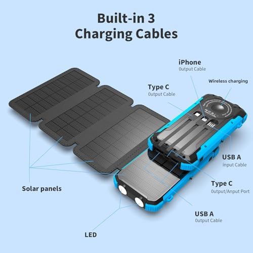 Solar power bank with foldable panels — photo 4