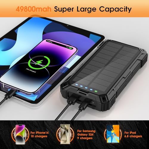 High capacity solar charger with wireless pad — photo 5