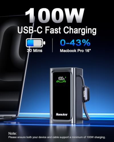 Slim 100W fast charging portable battery — photo 3