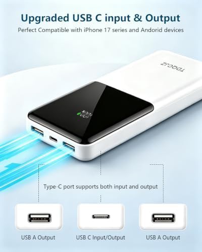 Slim white fast charging battery pack — photo 3