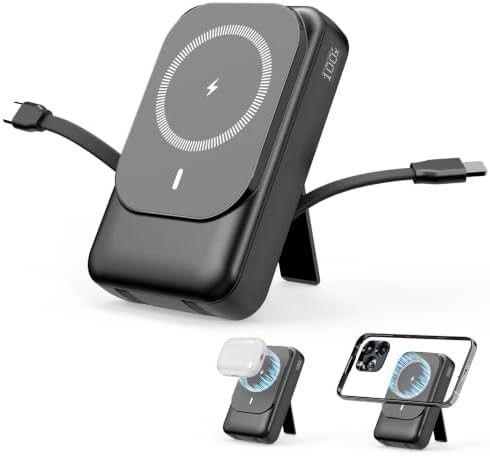 Magnetic power bank with integrated stand