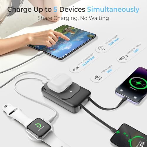 Magnetic power bank with integrated stand — photo 3