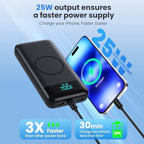 Wireless power bank with integrated charging cables — photo 4