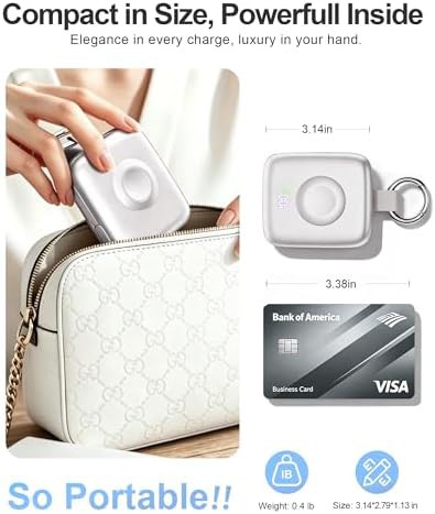 Small portable charger with built-in cables — photo 5