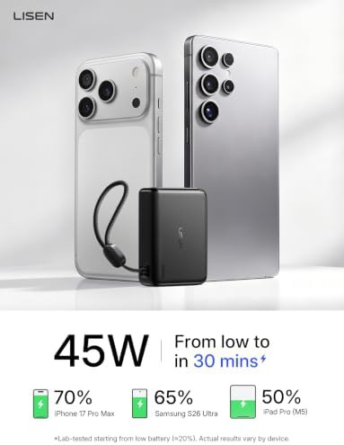 Small 45W fast charging mini power bank — photo 4