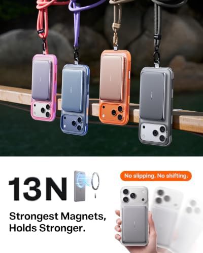 Grey ultra slim magnetic power bank — photo 4