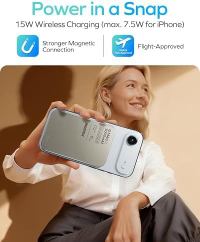 Slim magnetic travel battery pack 5000mAh — photo 3